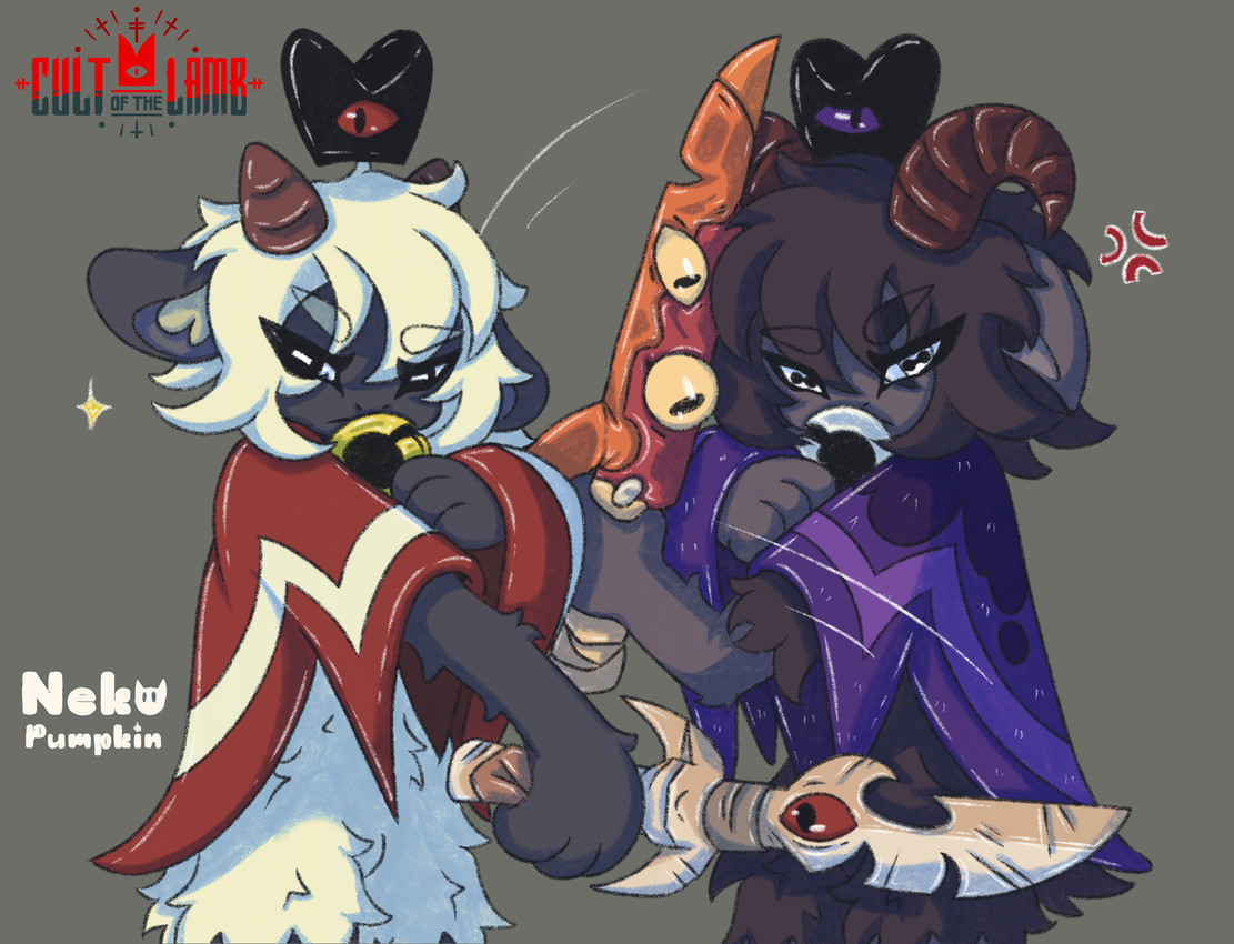 goat and lamb (massive monster (studio) and etc) created by nekopumpkin