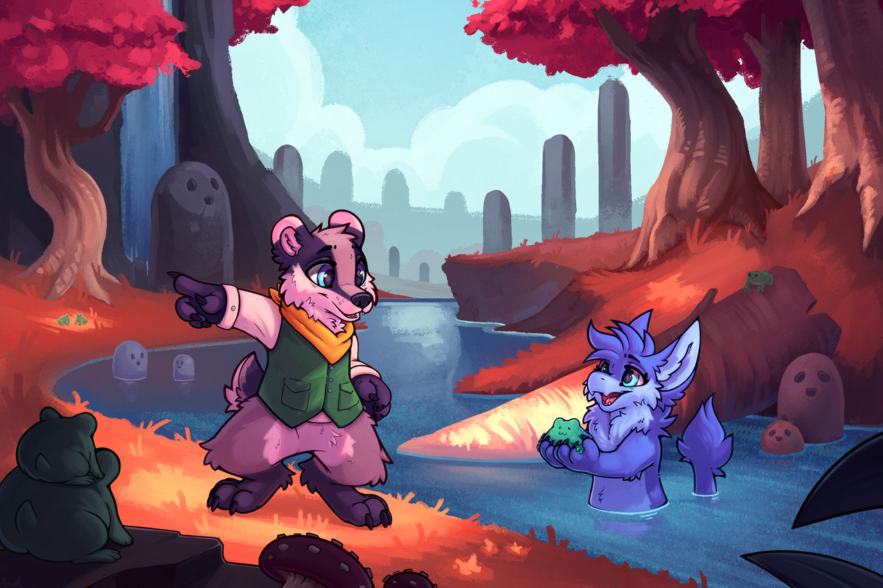 baz badger and harzipan created by yurusa