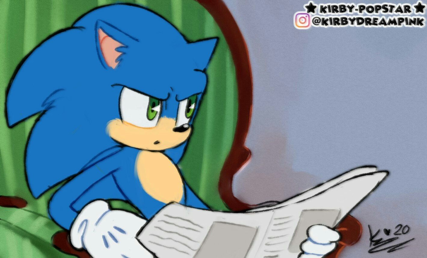 sonic the hedgehog (sonic the hedgehog (series) and etc) created by kirby-popstar and kirby stardream