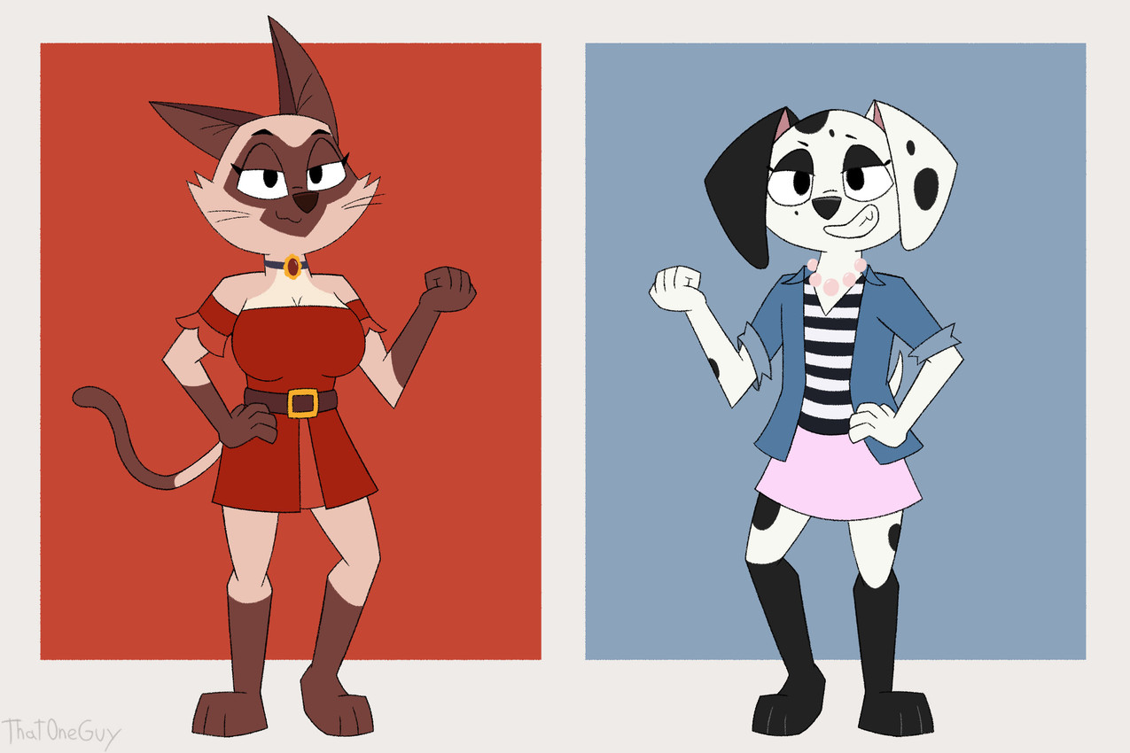 ariane, belfort, dilly dalmatian, and fan character (101 dalmatian street and etc) created by slightlyarousedguy