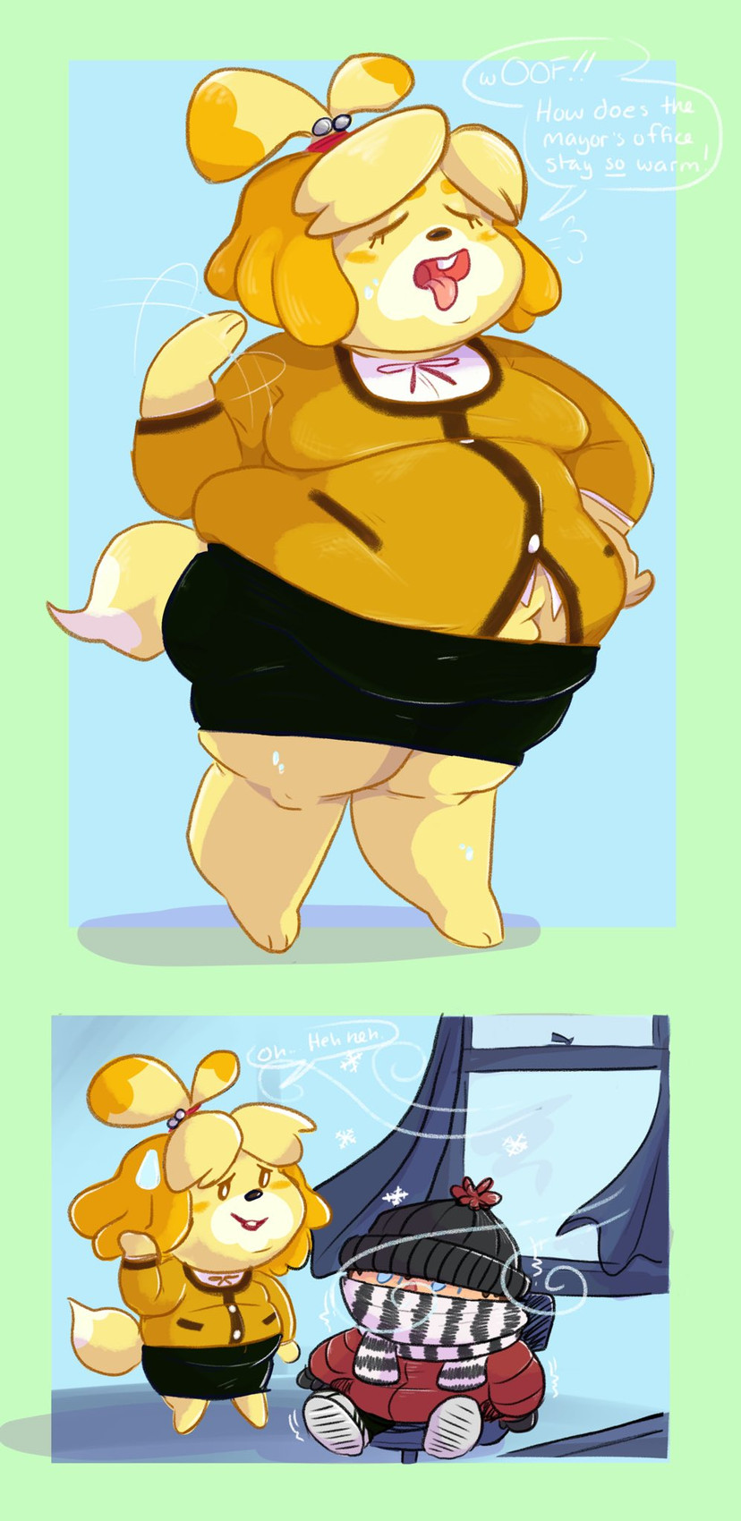 isabelle (animal crossing and etc) created by sneetsnirt
