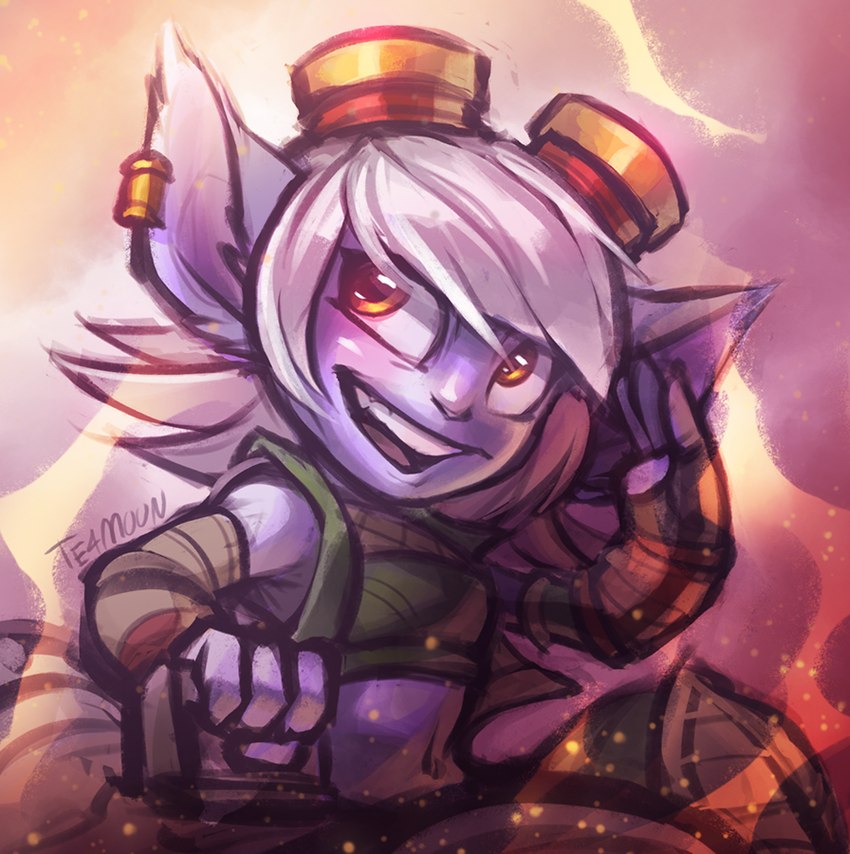 tristana (league of legends and etc) created by te4moon (artist)