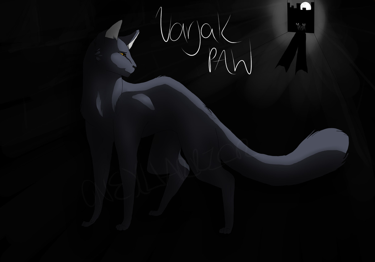 black cat and varjak paw (varjak paw) created by onexwarrior
