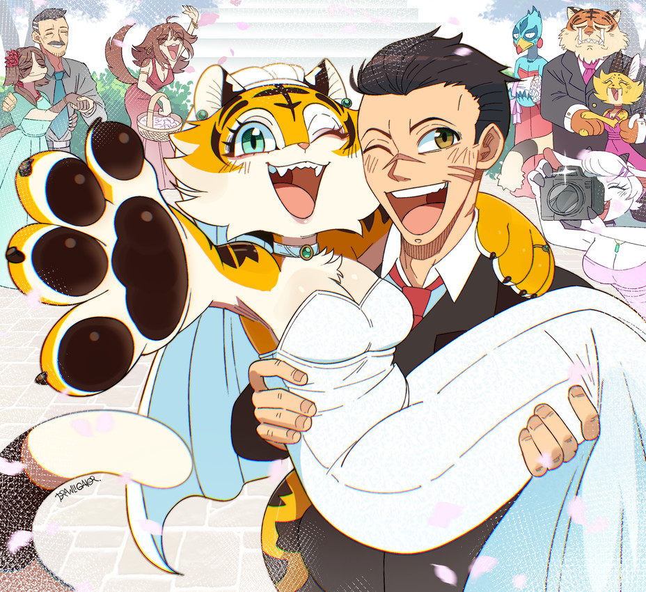 aura and haruki created by drawligator