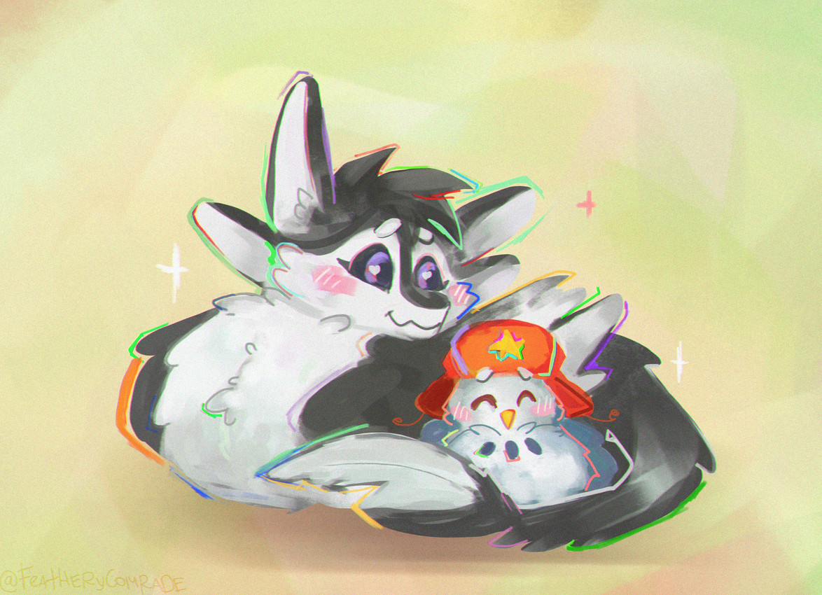 fyr and tiny created by featherycomrade