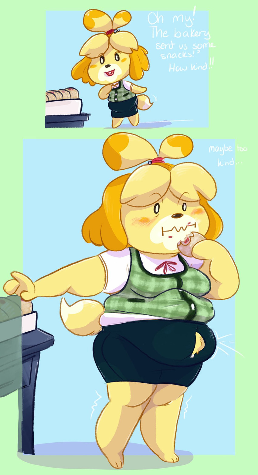 isabelle (animal crossing and etc) created by sneetsnirt