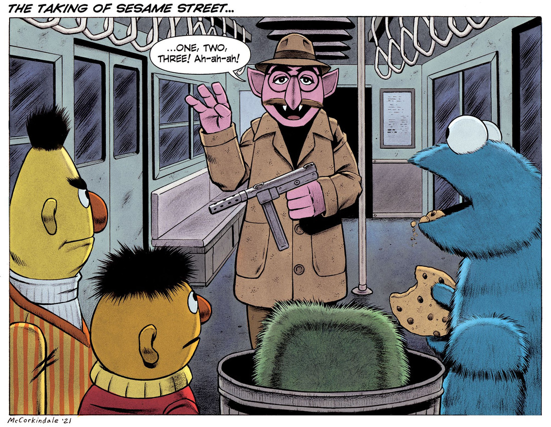 bert, cookie monster, count von count, ernie, and oscar the grouch (the taking of pelham one two three and etc) created by bruce mccorkindale