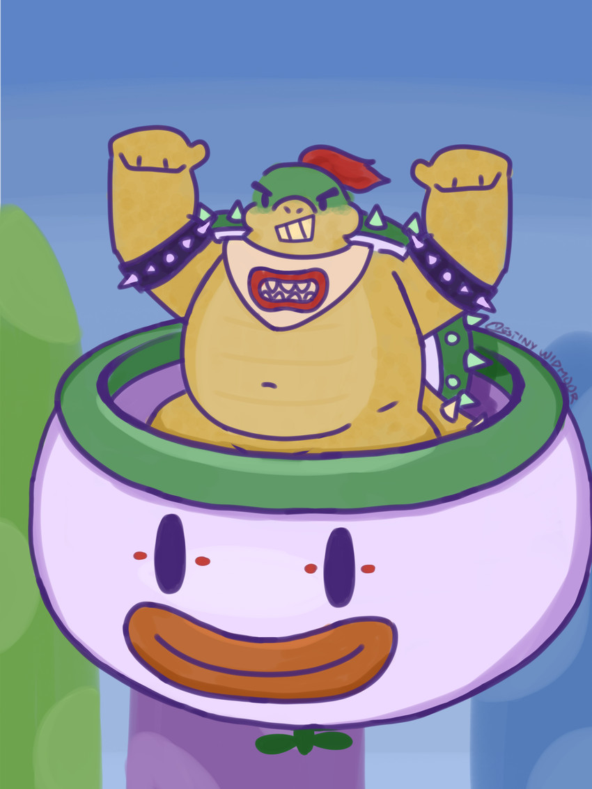 bowser and bowser jr. (new super mario bros wii and etc) created by destinywildmoor
