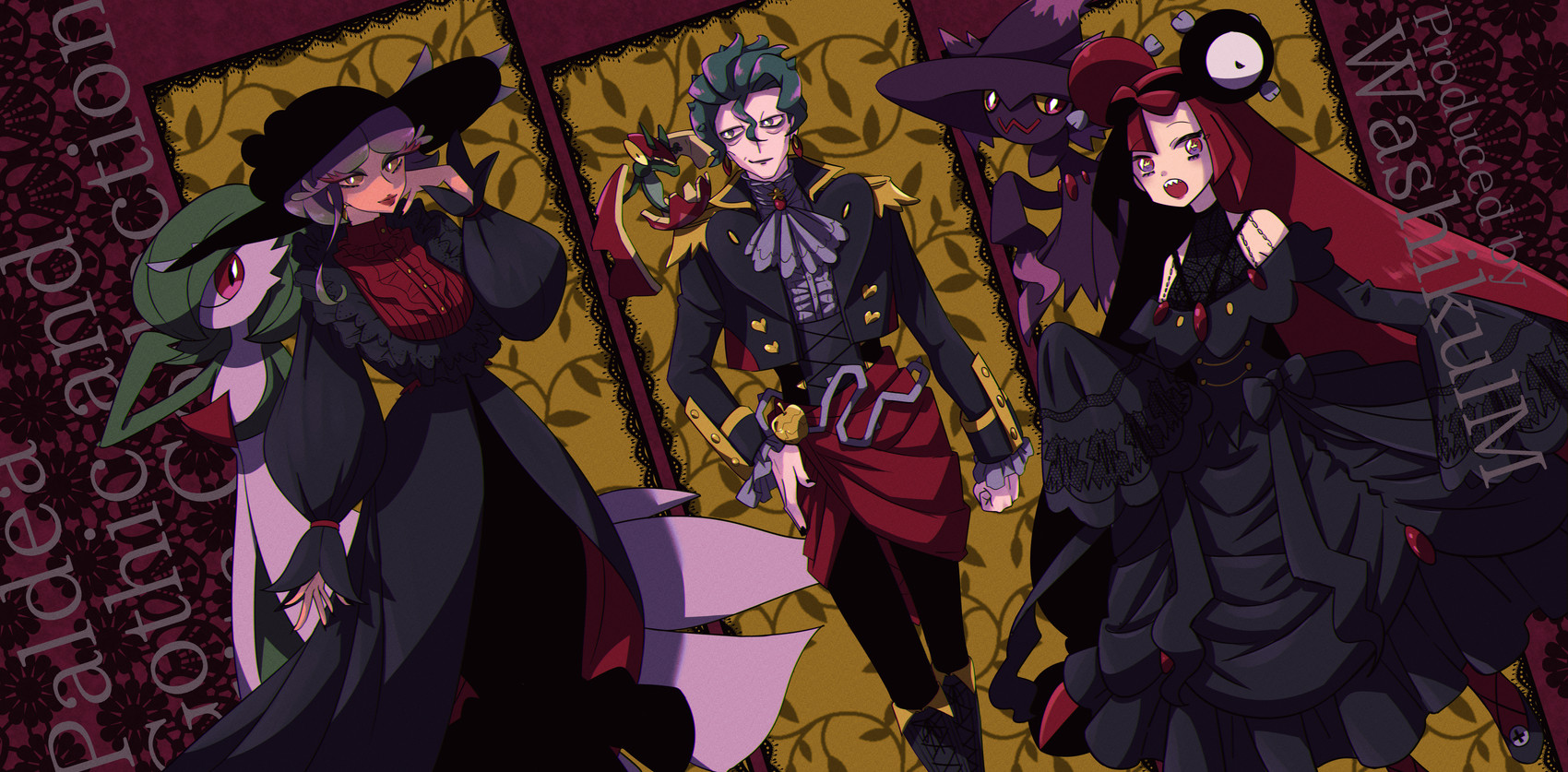 brassius, iono, pokemon trainer, and tulip (nintendo and etc) created by washikulm