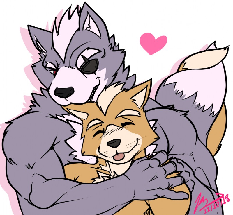 fox mccloud and wolf o'donnell (nintendo and etc) created by yongdasom