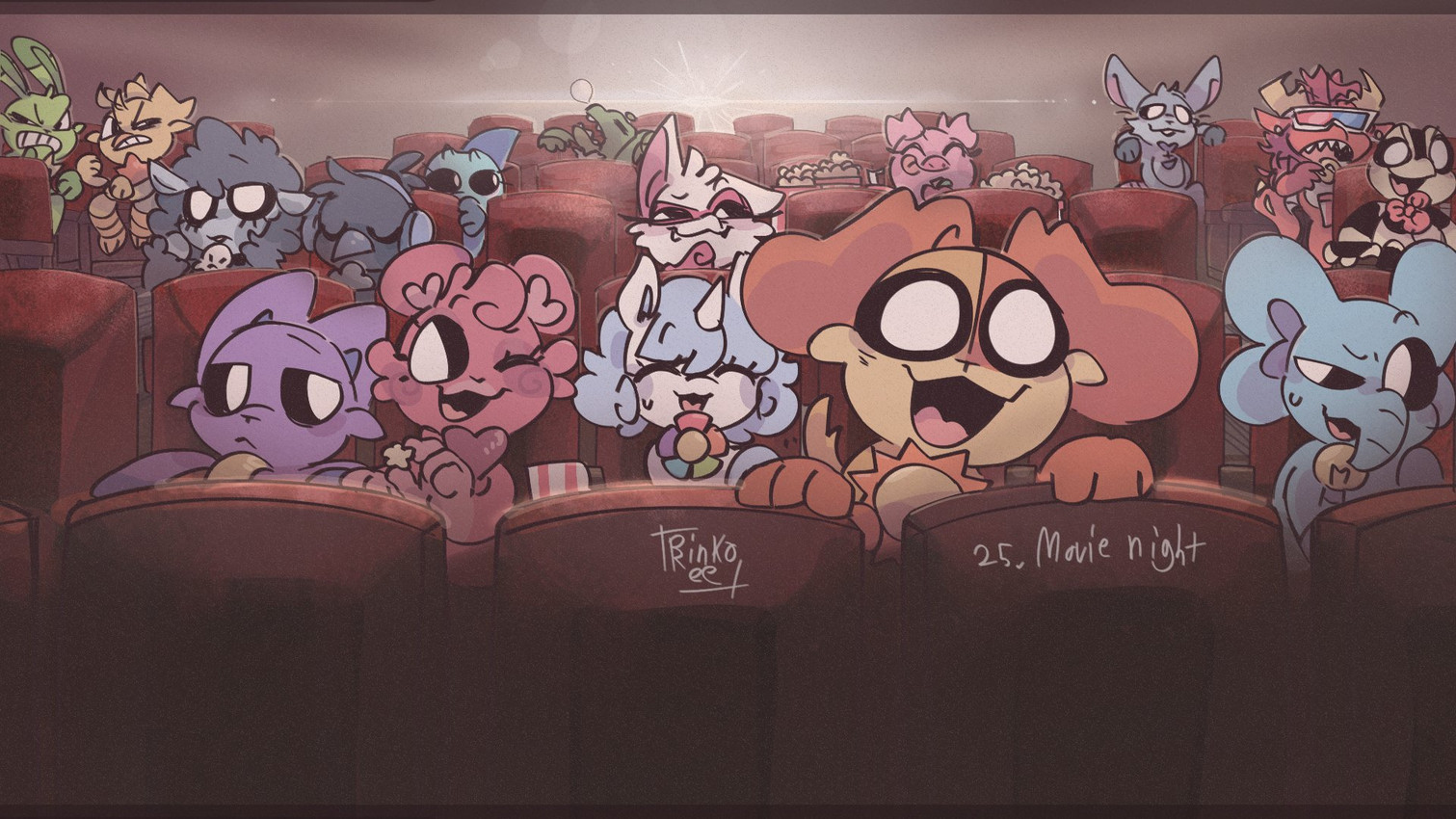 allister gator, maggie mako, simon smoke, baba chops, icky licky, and etc (nightmare critters and etc) created by rinkoree