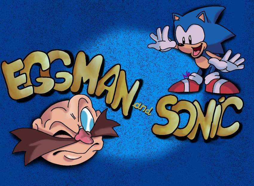 classic sonic, dr. eggman, and sonic the hedgehog (sonic the hedgehog (series) and etc)