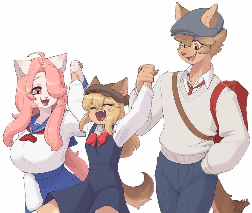 hanna fondant, malt marzipan, and mei marzipan (fuga: melodies of steel and etc) created by skecchiart
