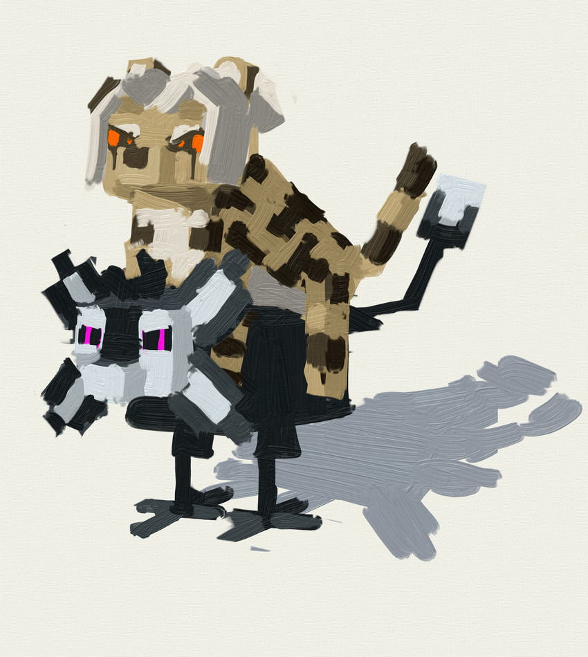 chicken jockey, fyr, and wy (a minecraft movie and etc) created by hilyasp