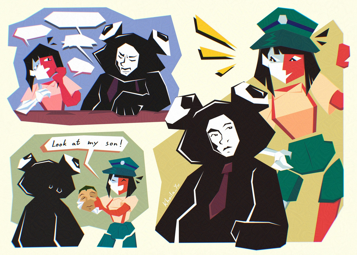 ena, froggy, and humanboard (ena: dream bbq and etc) created by khaila-yu