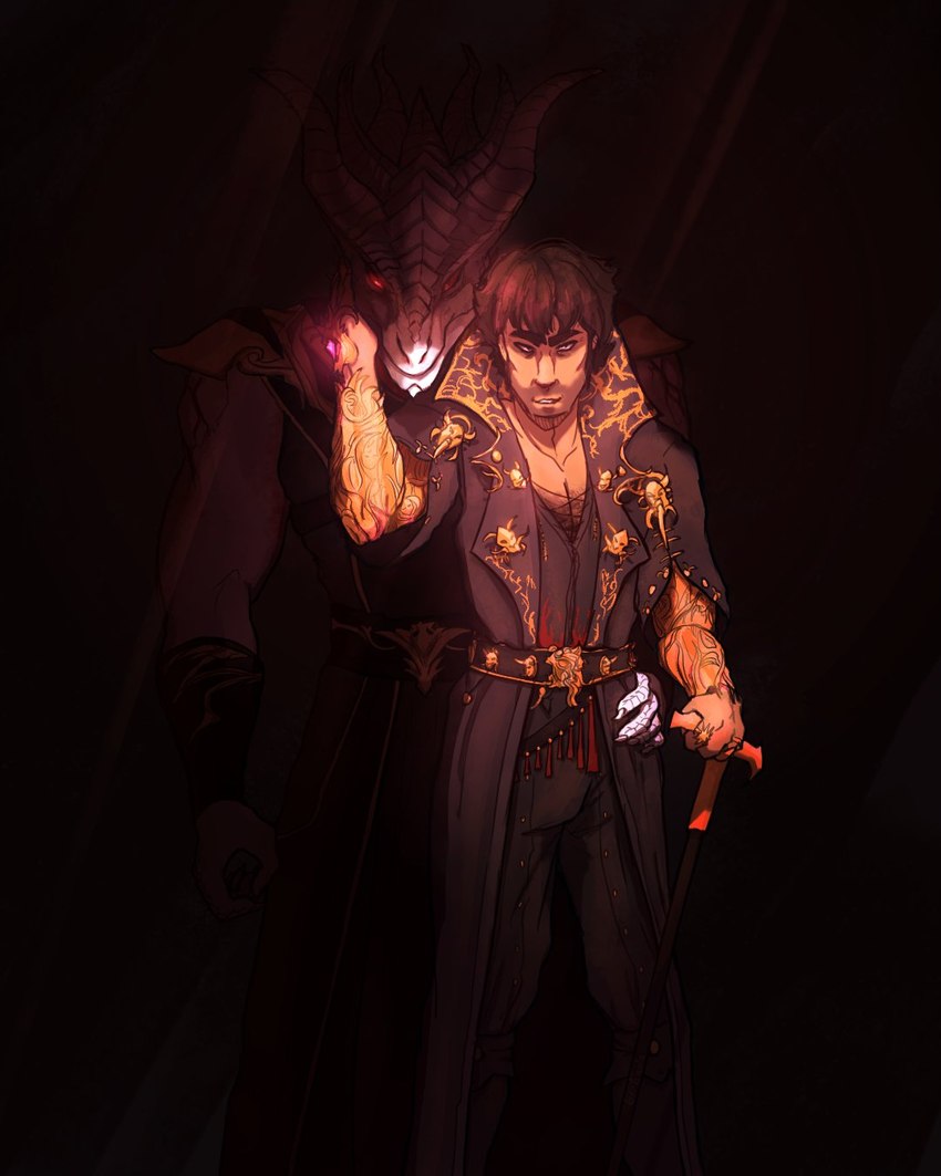 gortash and the dark urge (dungeons and dragons and etc) created by birbado