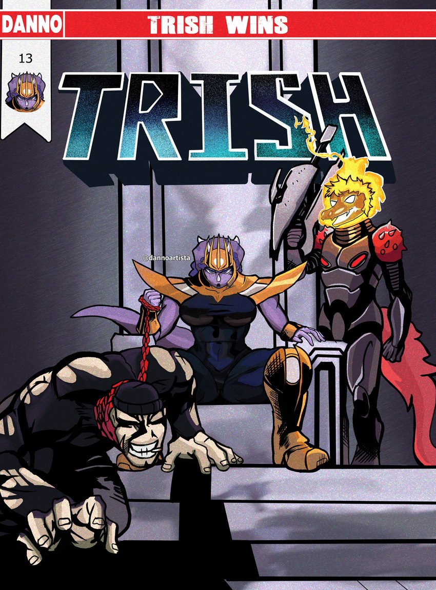 anon, ghost rider, trish, reed, thanos, and etc (goodbye volcano high and etc) created by dannoartista