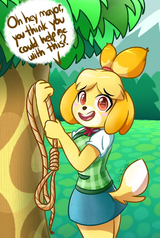 isabelle (animal crossing and etc) created by witchtaunter
