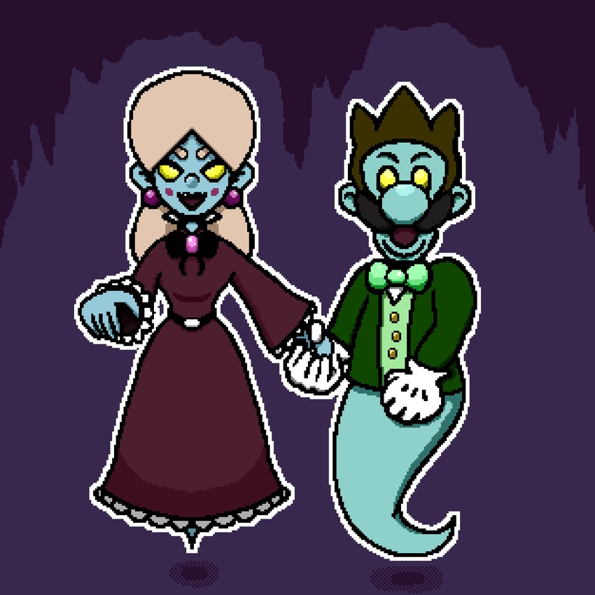 luigi and melody pianissima (luigi's mansion and etc) created by naked dan