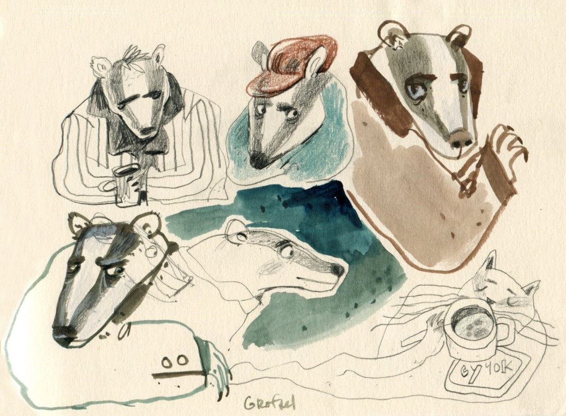 badgercat and chief badger (beastly crimes (2024) and etc) created by natalia grofpel
