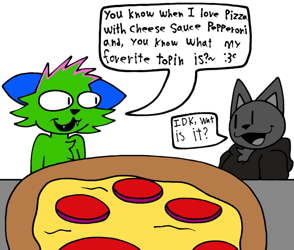 kevin and lucas (don't touch my pizza (meme) and etc) created by lucaslora