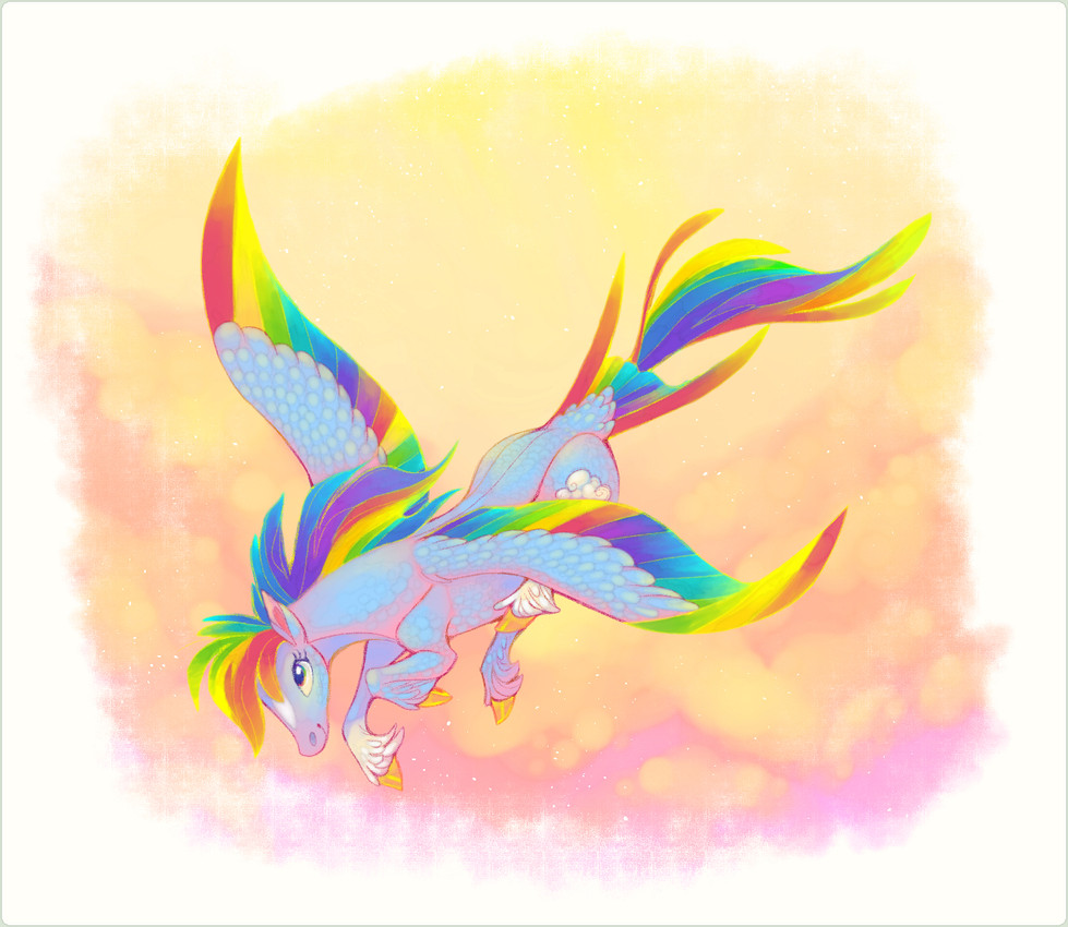 rainbow dash (friendship is magic and etc) created by thiscrispykat