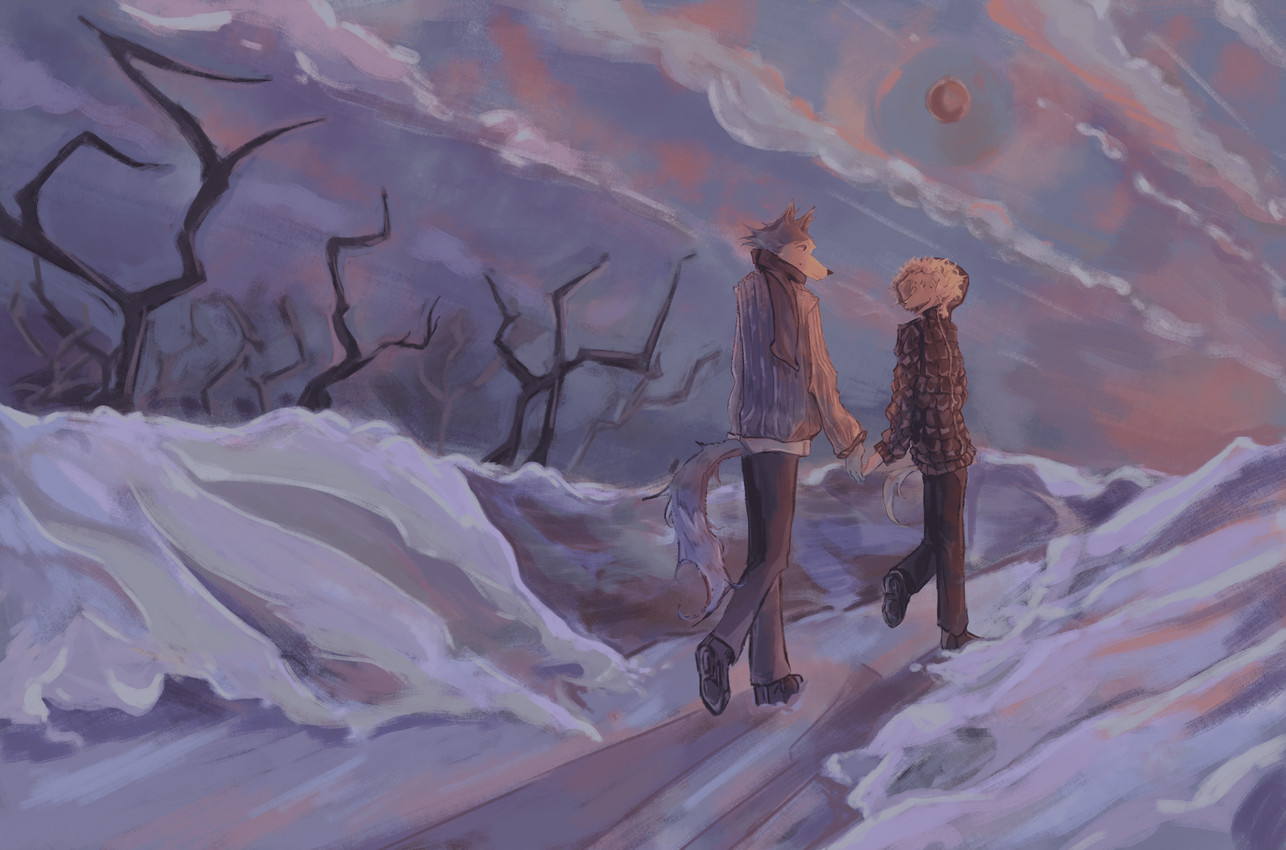 jack and legoshi (beastars) created by begunka