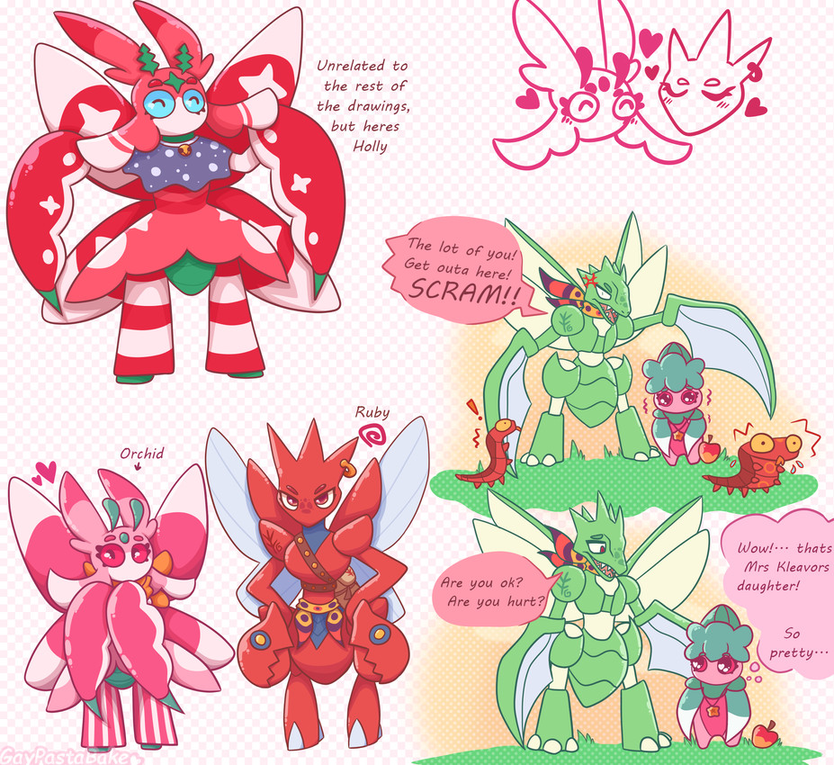 fan character, holly, orchid, and ruby (nintendo and etc) created by gaypastabake