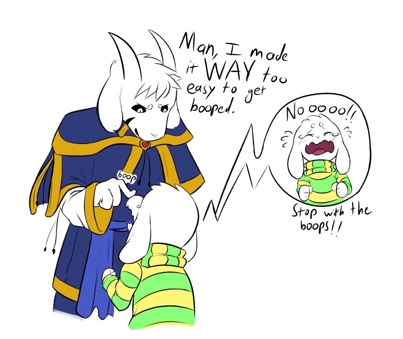 asriel dreemurr and asriel dreemurr (undertale (series) and etc) created by narija