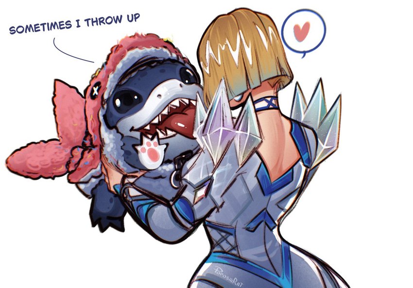 emma frost and jeff the land shark (marvel rivals) created by poposhirat