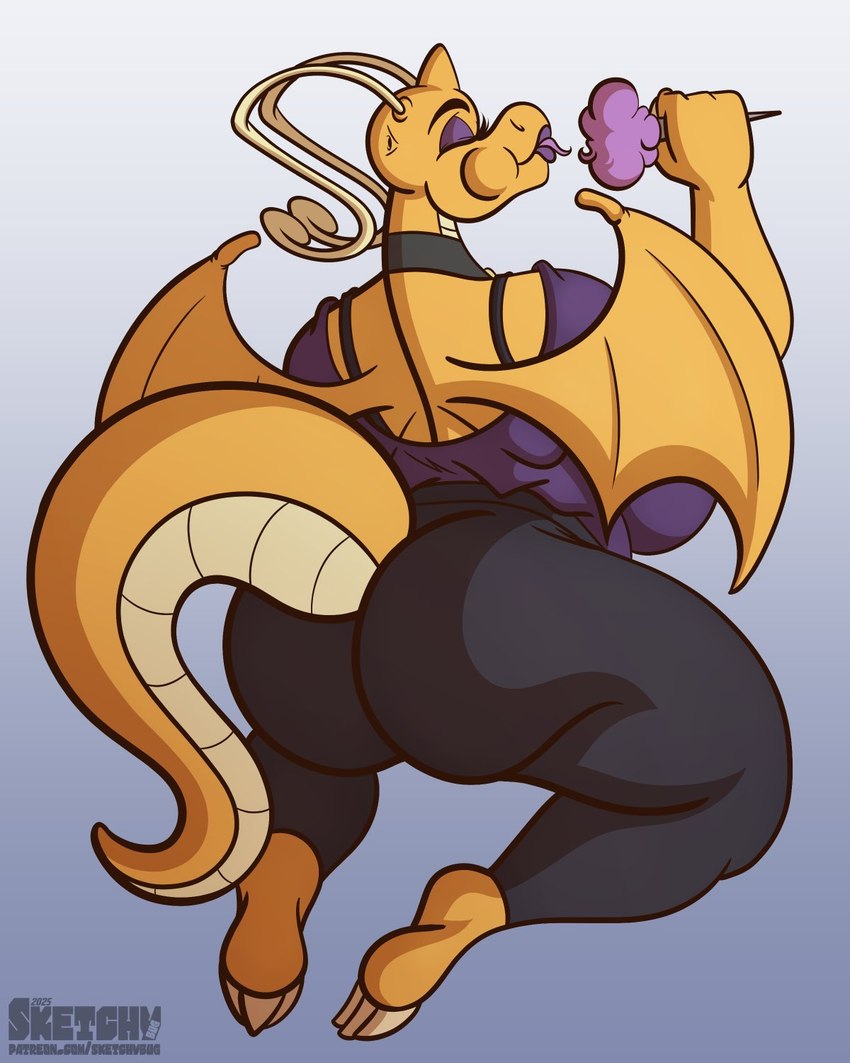 puff the dragonite (nintendo and etc) created by sketchybug