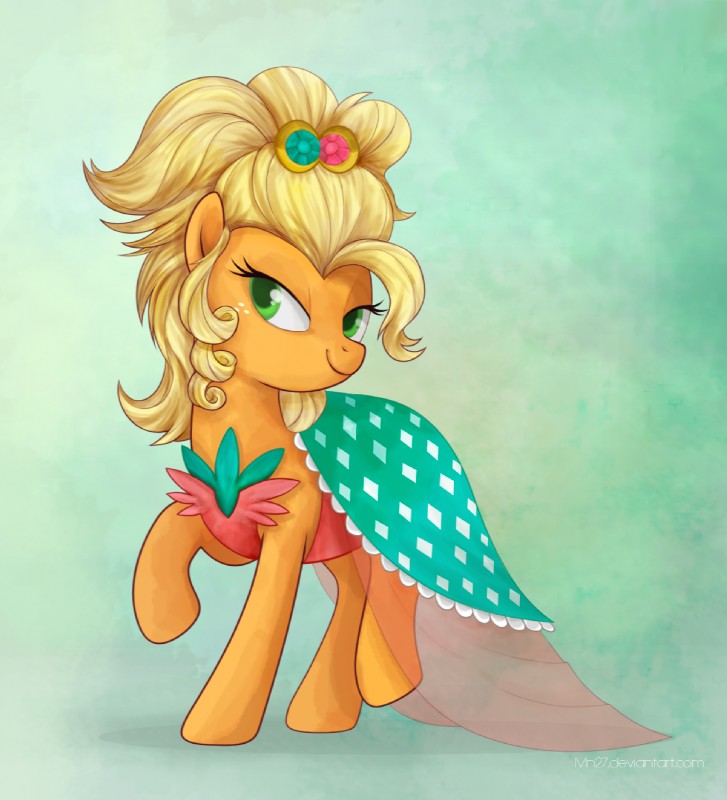 apple jewel and applejack (friendship is magic and etc) created by mn27