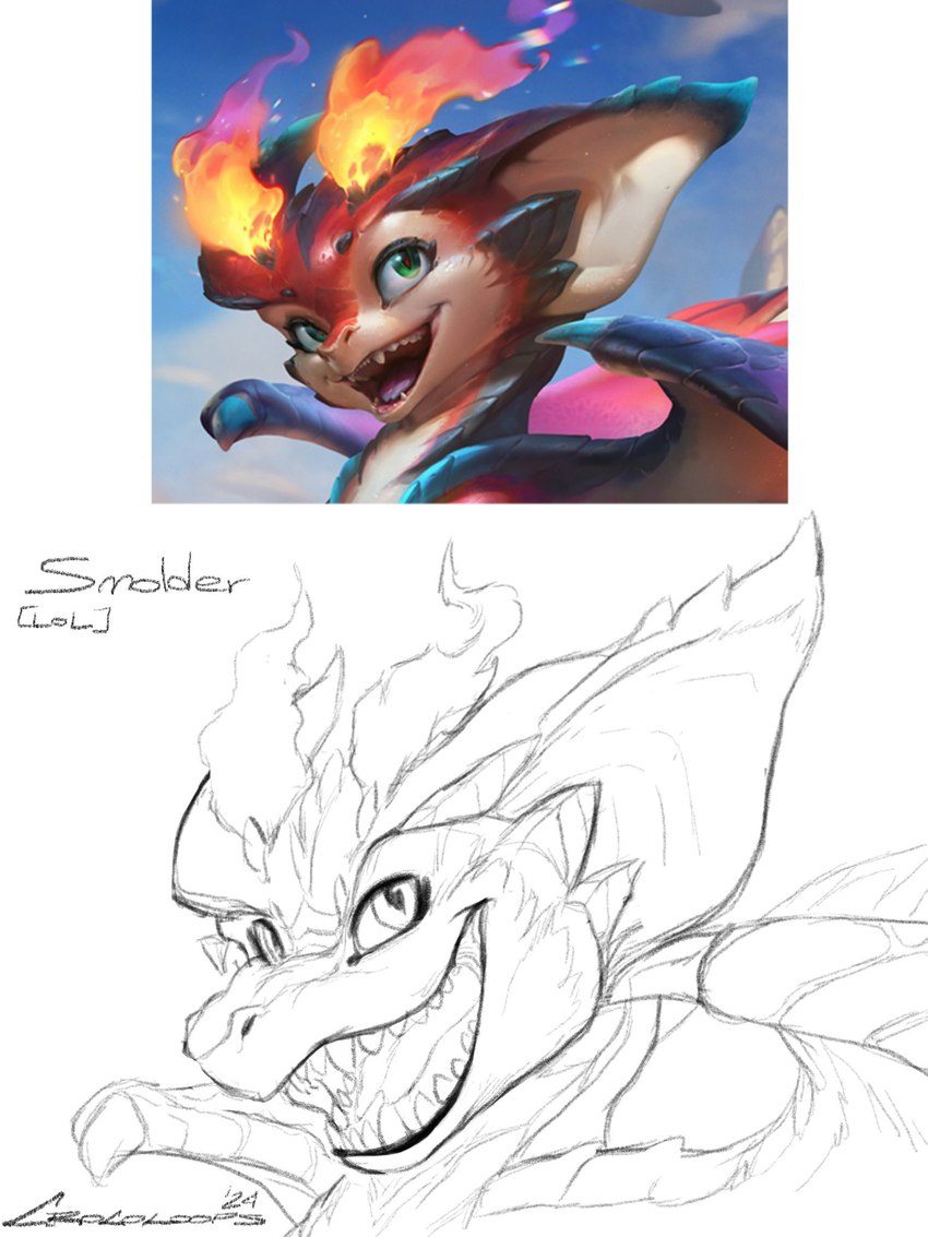 smolder (league of legends and etc) created by crazydrak