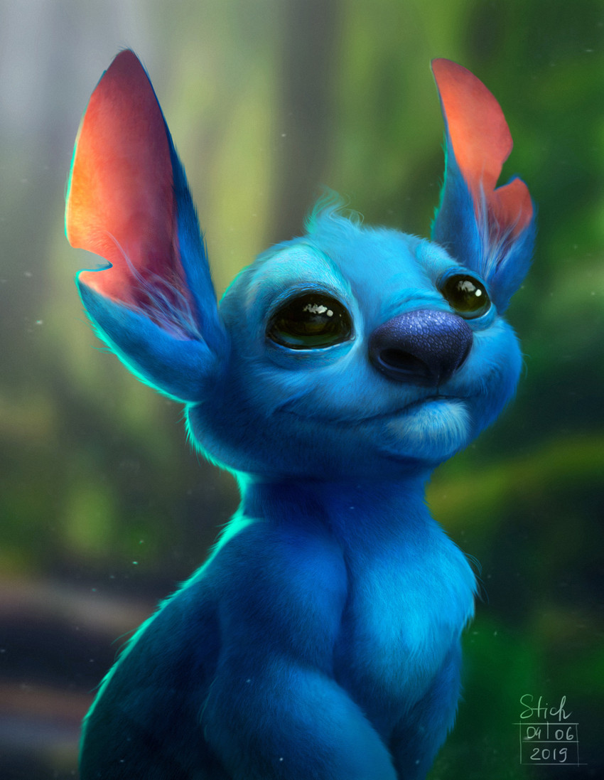 stitch (lilo and stitch and etc) created by anastasia sibiryakova