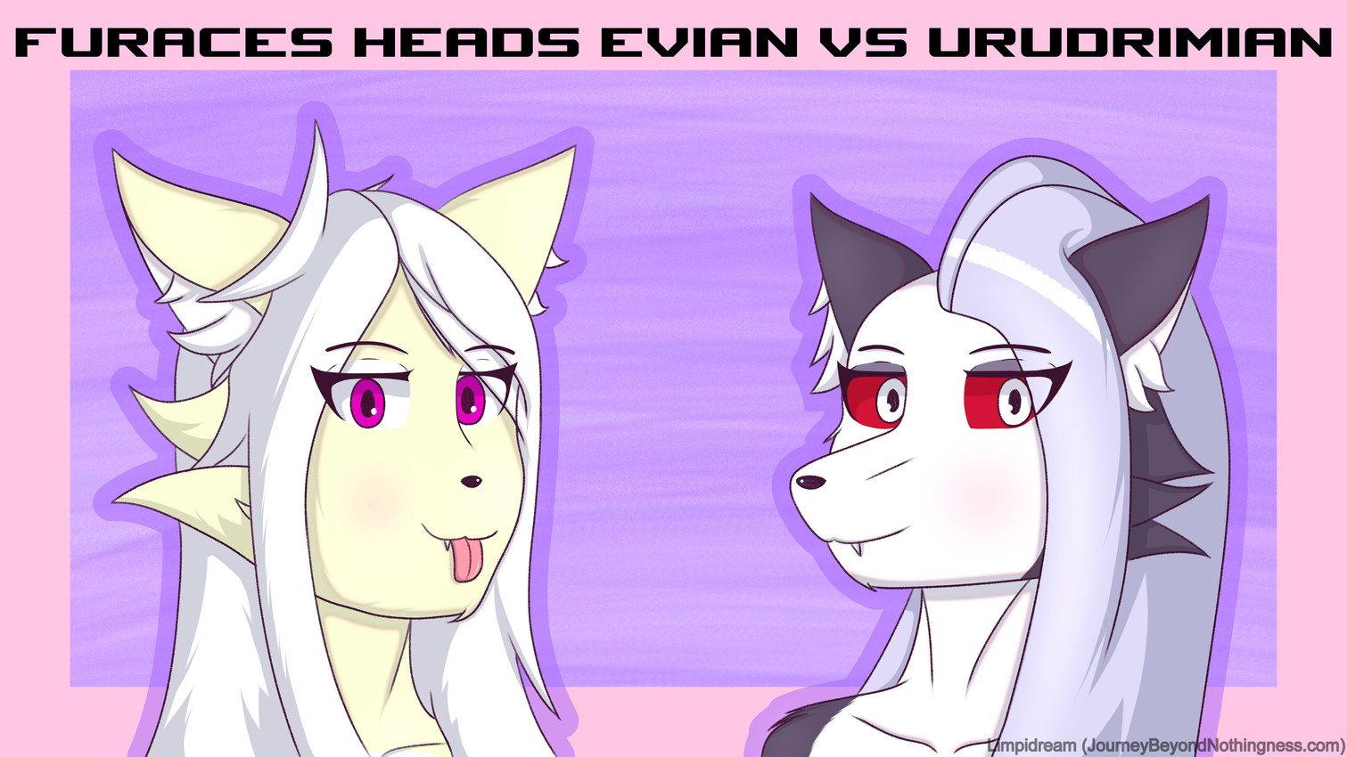 hollow houndman and loona (helluva boss and etc) created by limpidream