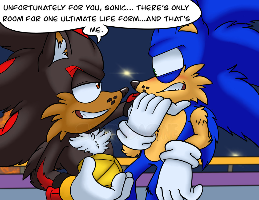 shadow the hedgehog and sonic the hedgehog (sonic the hedgehog (series) and etc) created by shadydaone