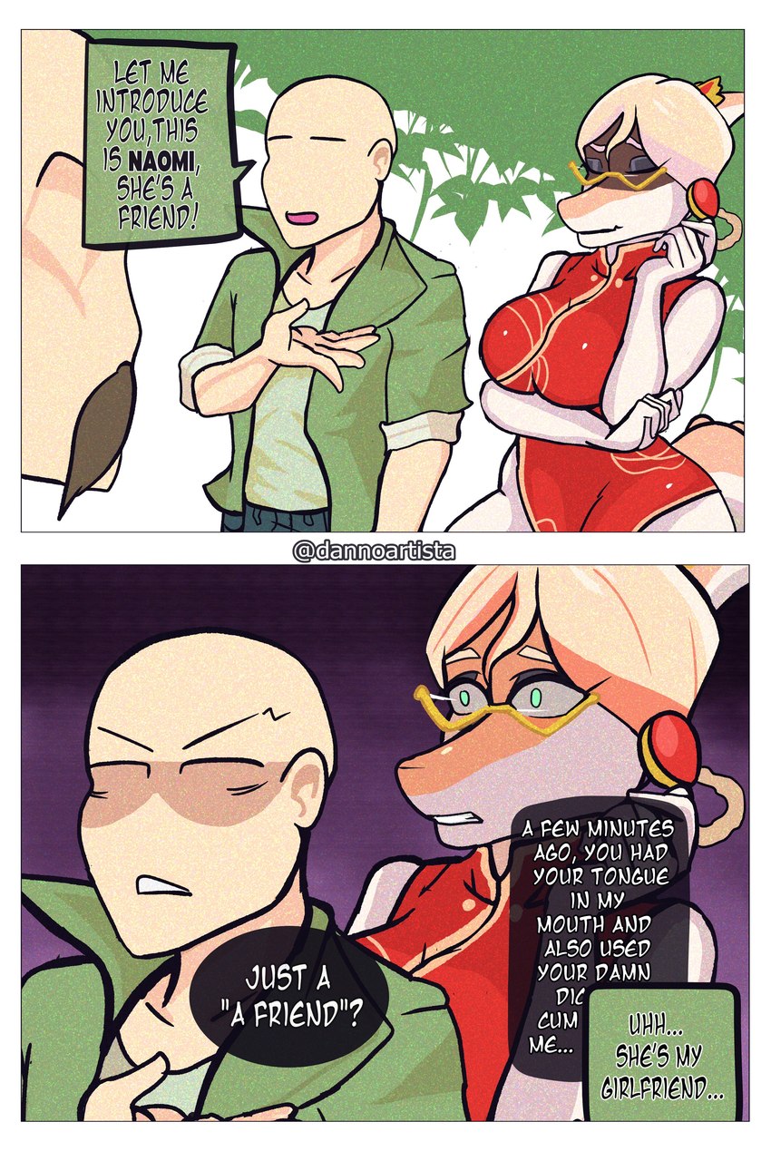 anon and naomi (goodbye volcano high and etc) created by dannoartista