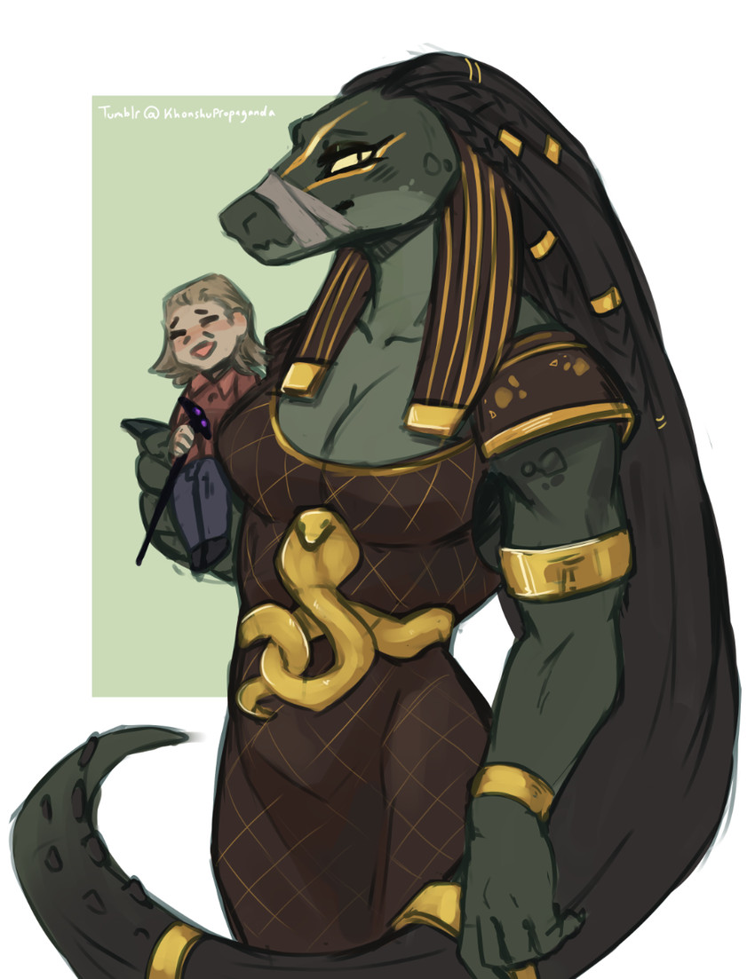ammit, ammit, and arthur harrow (marvel cinematic universe and etc) created by khonshupropaganda
