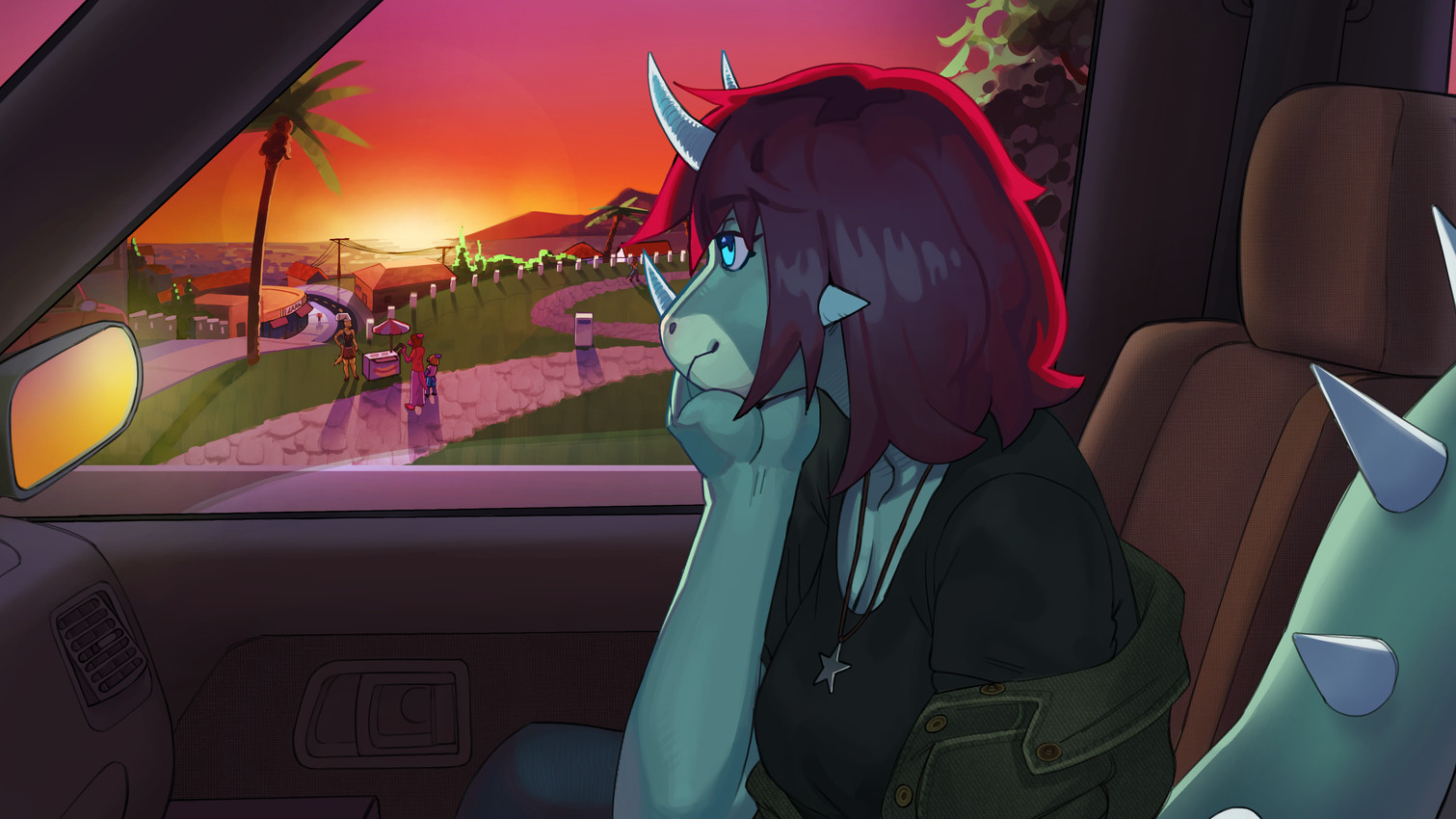 reeve and tracy (goodbye volcano high and etc) created by mark0ut