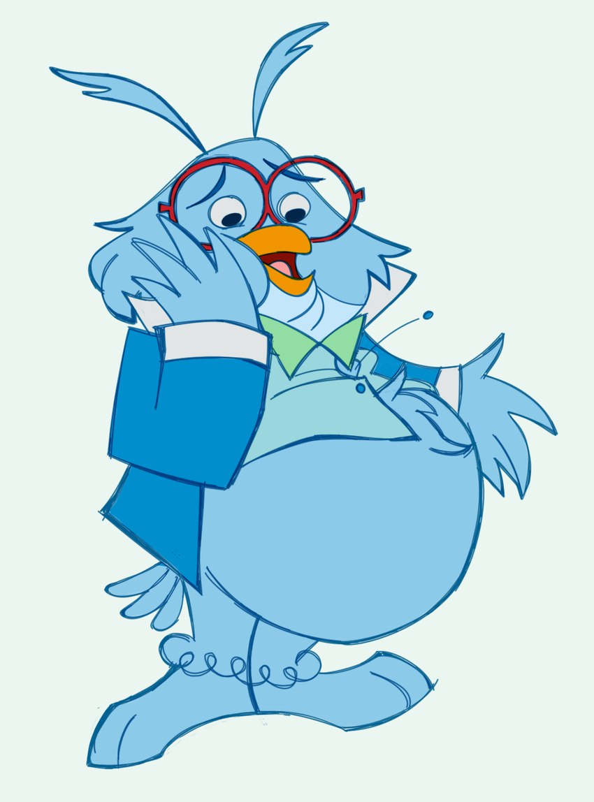 professor owl (disney) created by fagstain (artist)