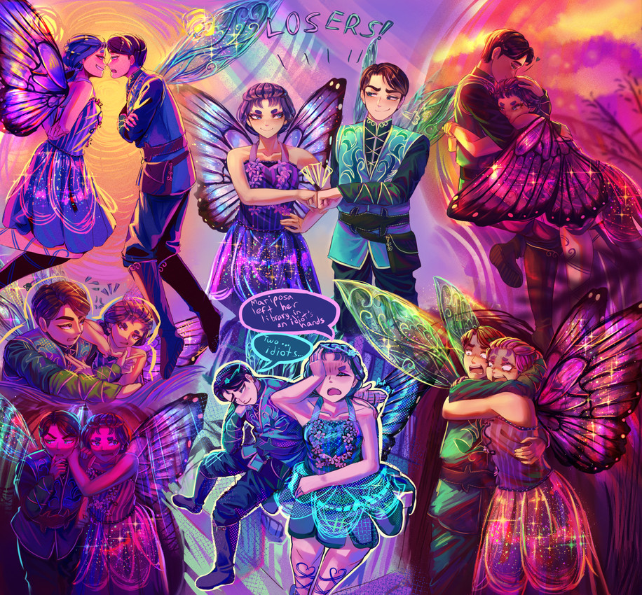 prince carlos and willa (barbie (animated film series) and etc) created by cak3iscake