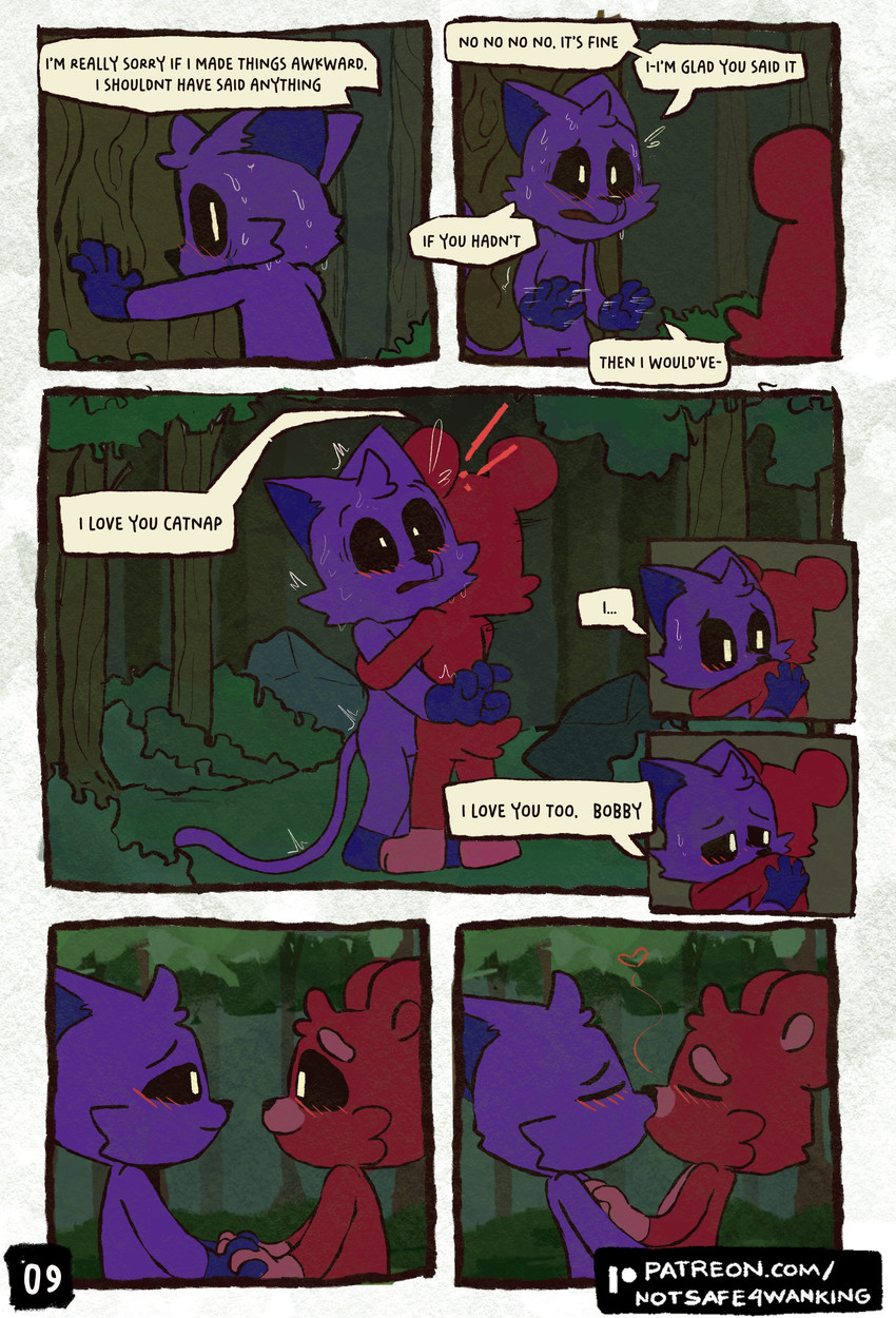bobby bearhug and catnap (mob entertainment and etc) created by notsafeforwanking
