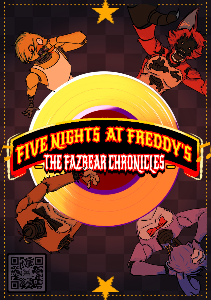 bonnie, chica, foxy, and freddy (five nights at freddy's and etc) created by bodifoxy