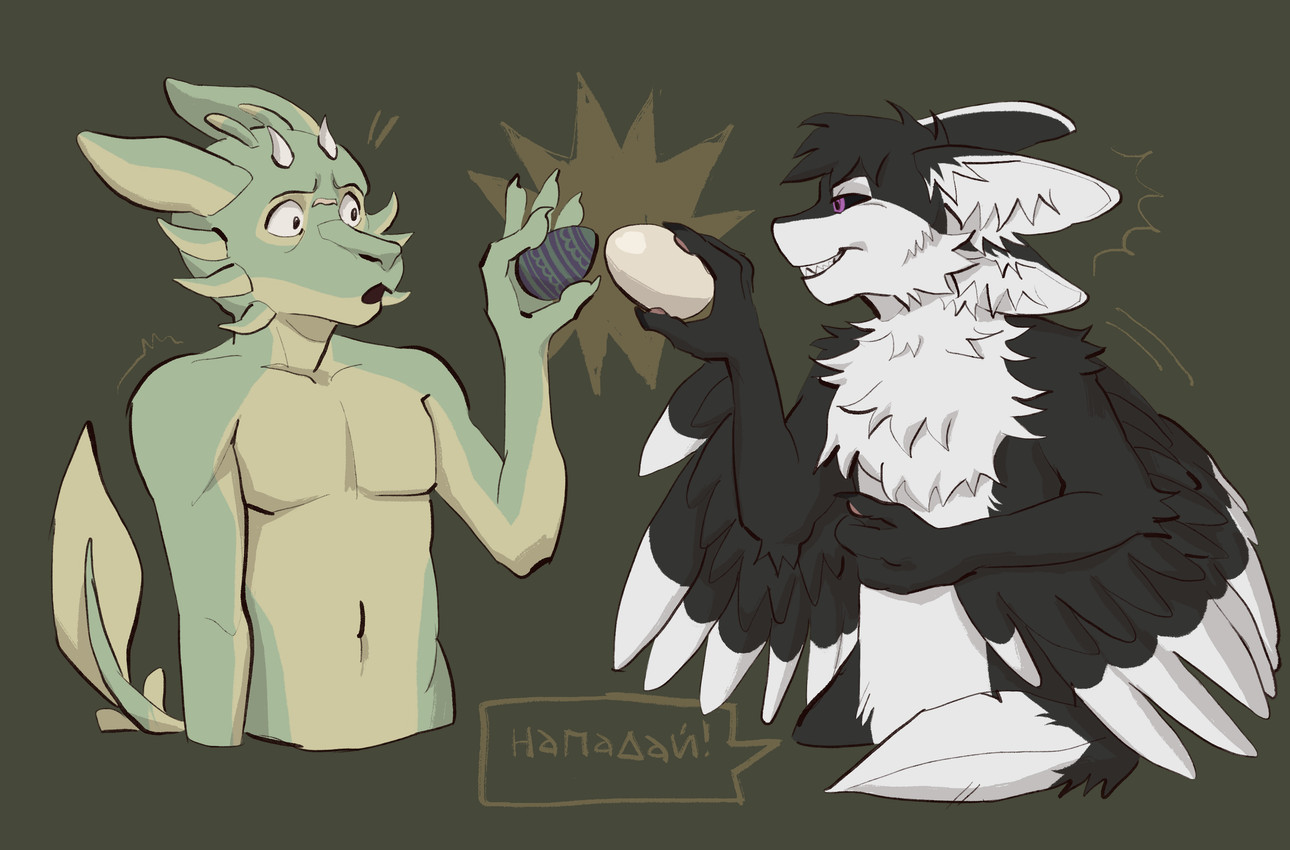fyr and leaftail (easter) created by kotobulka
