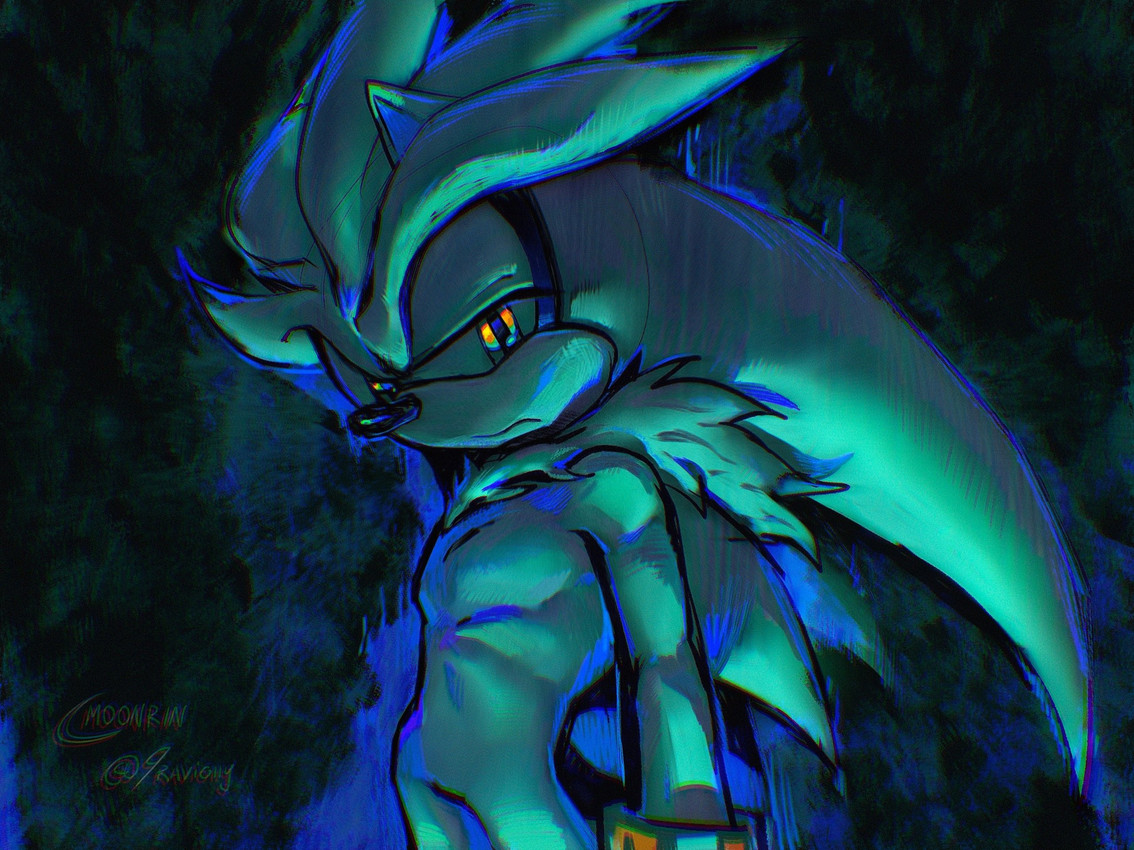 silver the hedgehog (sonic the hedgehog (series) and etc) created by 9raviolly and hauringu