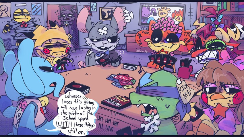 allister gator, simon smoke, icky licky, touille, catnap, and etc (avatar: the last airbender and etc) created by rinkoree