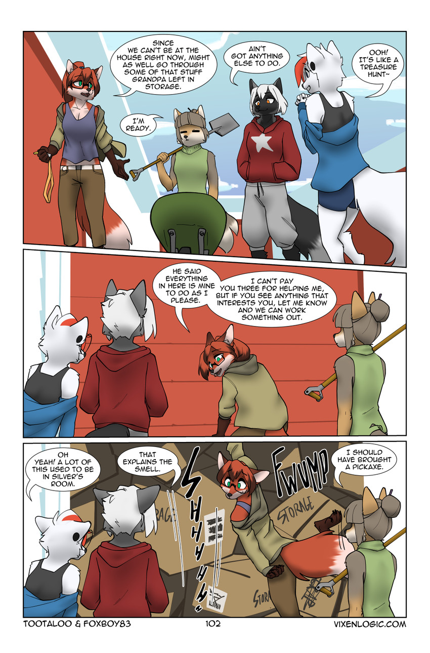 arctica, ferra, red, and silver (vixen logic) created by foxboy83 and tootaloo