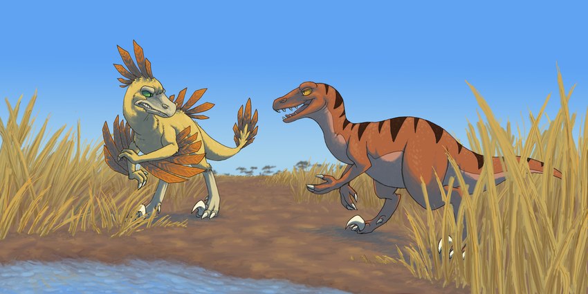 cera and taunt (the land before time and etc) created by kelpgull
