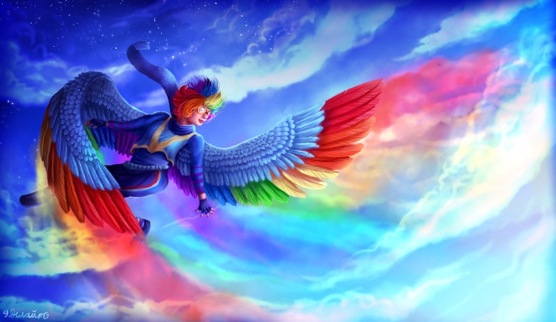 rainbow dash (friendship is magic and etc) created by 9de-light6