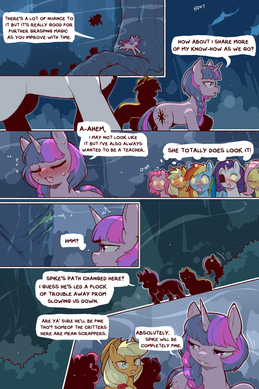 twilight sparkle, rainbow dash, fluttershy, pinkie pie, applejack, and etc (friendship is magic and etc) created by cold-blooded-twilight